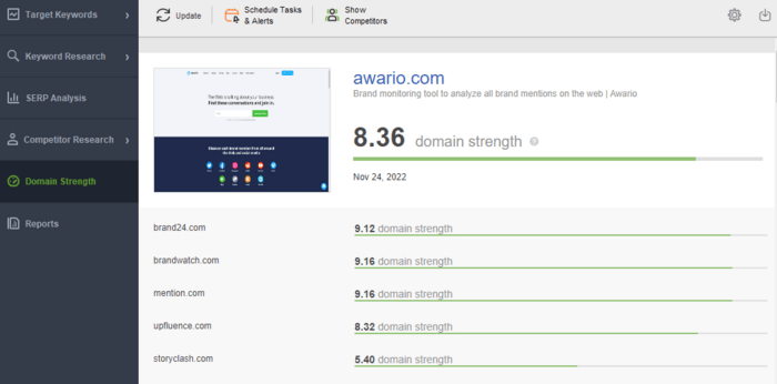domain-strength