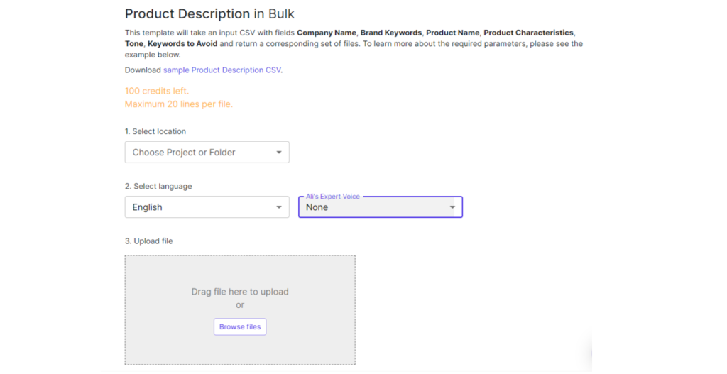 Copysmith_s-product-description-generator منشئ وصف المنتج Copysmith