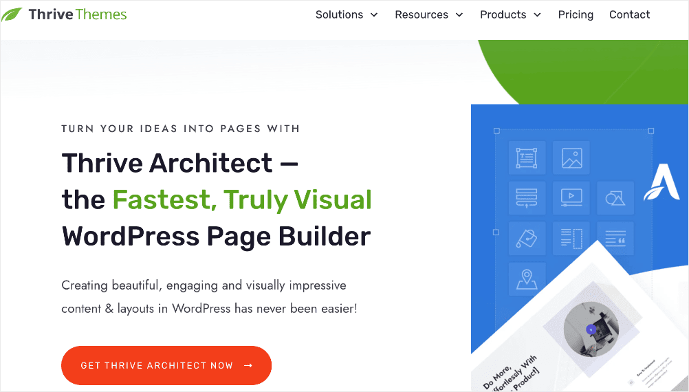 Thrive Architect الصفحة الرئيسية لـ Thrive Architect الصفحة الرئيسية لـ