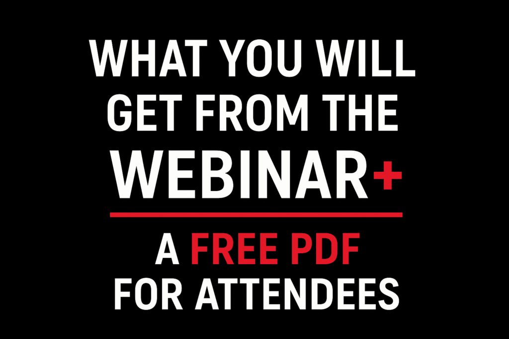 ما الذي ستحصل عليه من الويبينار + PDF مجاني للحاضرين