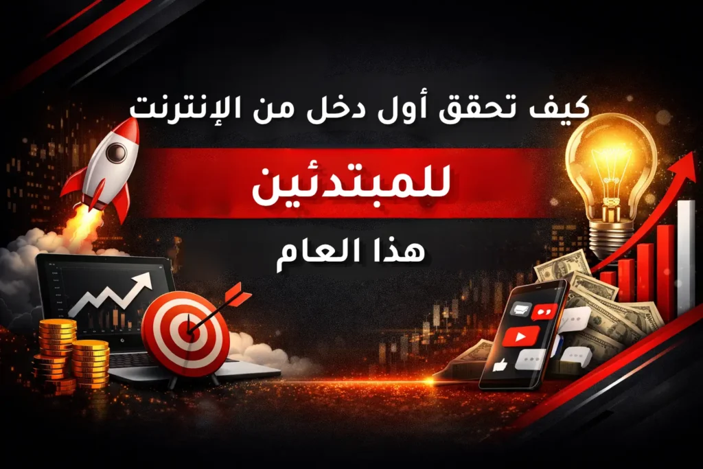 كيف تحقق أول دخل من الإنترنت للمبتدئين هذا العام