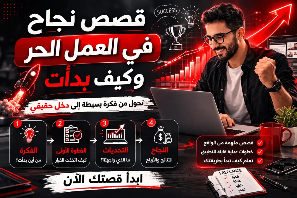 قصص نجاح في العمل الحر وكيف بدأت
